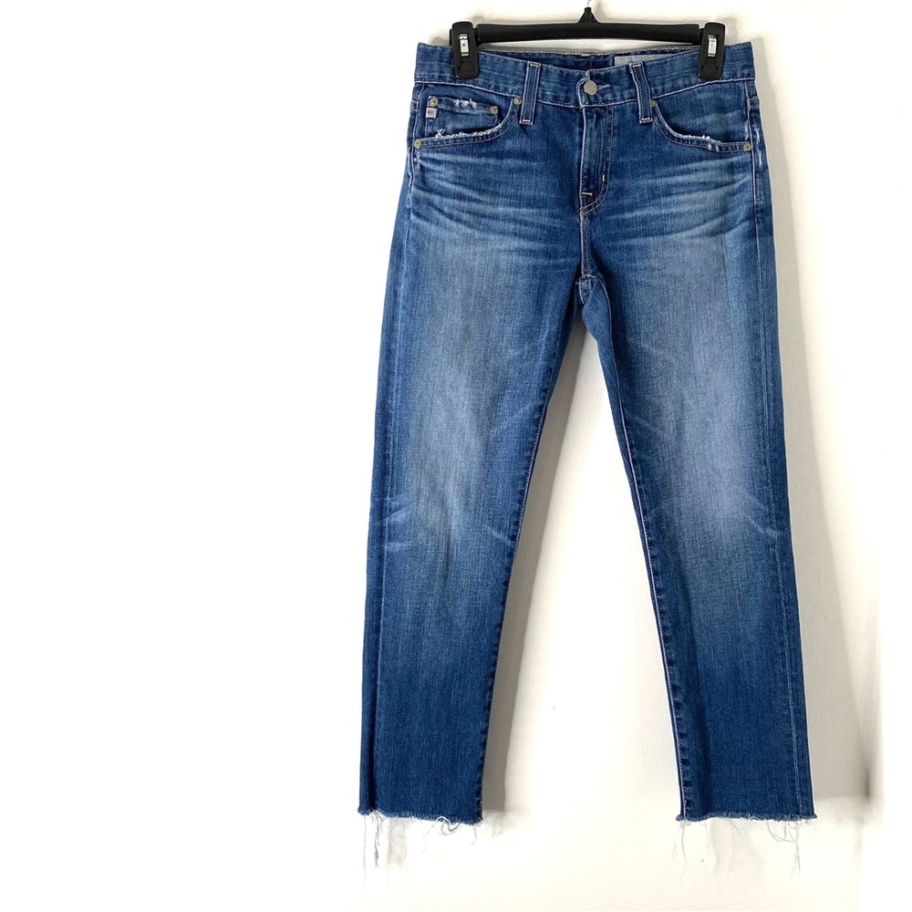 AG Adriano Goldschmied The Ex-Boyfriend Slim Slouchy Jeans Raw Hem